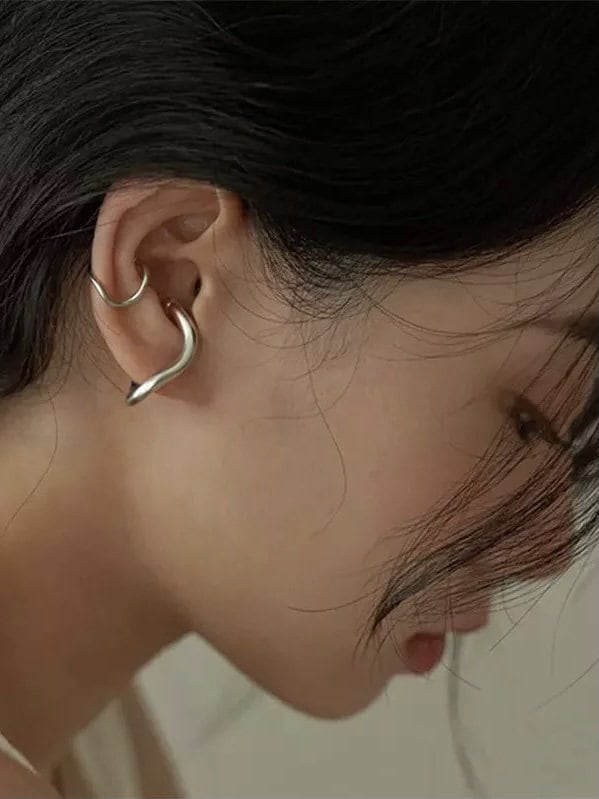 受注制【Chikashitsu +】double ear cuff (2color)