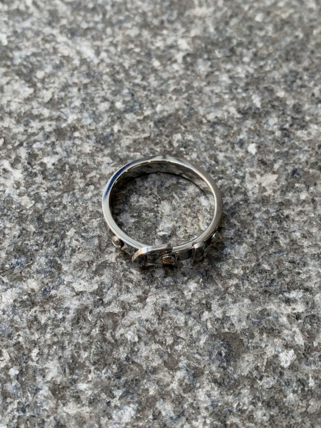 受注制【Chikashitsu +】belt ring (2color)