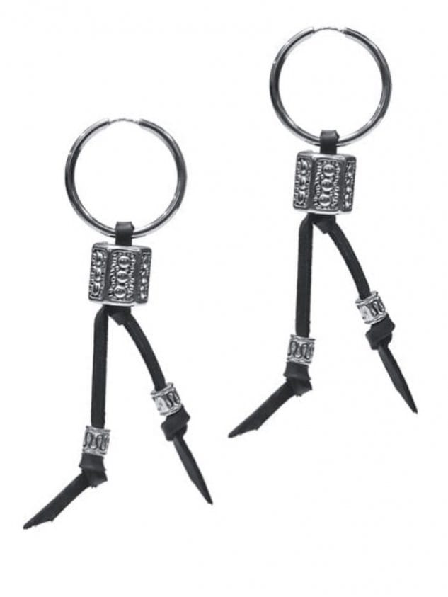 【BYBE RECORDS × BLACK PURPLE】Leather Piercing