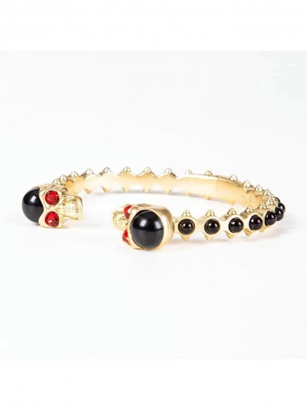 【SALUTE】Black Skull Bracelet