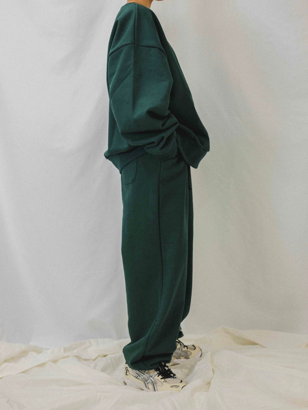 【Chikashitsu + ORIGINAL】loose logo sweat pants (3color)