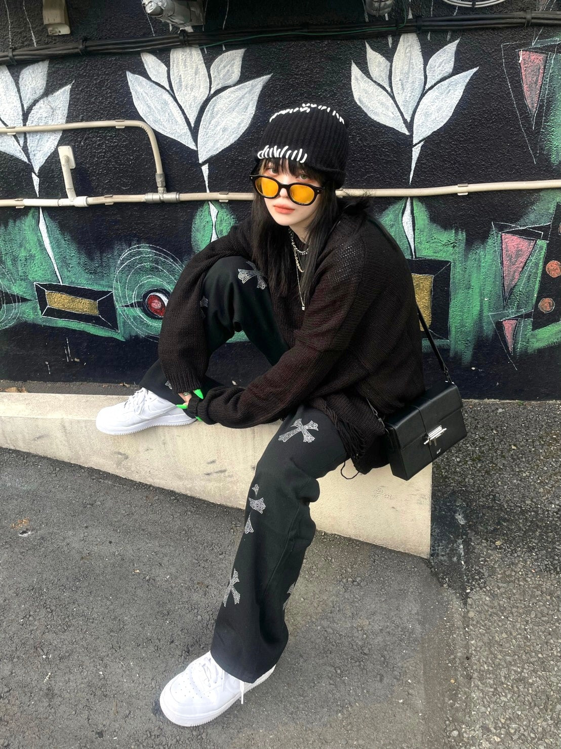 受注制【Never mind the XU】stitch beanie (3color)