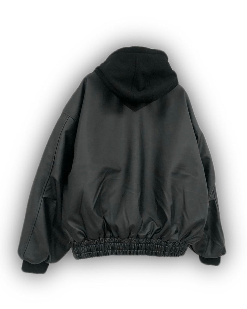 受注制【Never mind the XU】design leather blouson