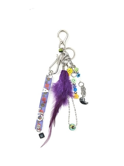 【AJOBYAJO】 Feather Key Ring (2color)