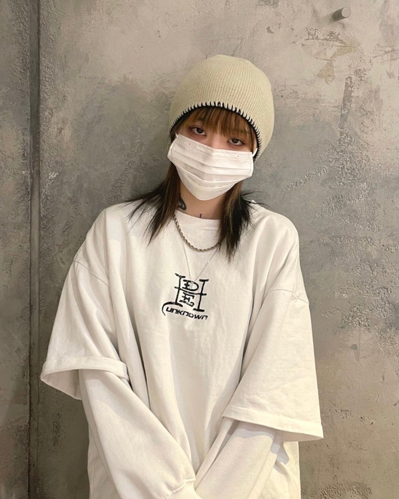 受注制【Never mind the XU】stitch beanie 2 (2color)
