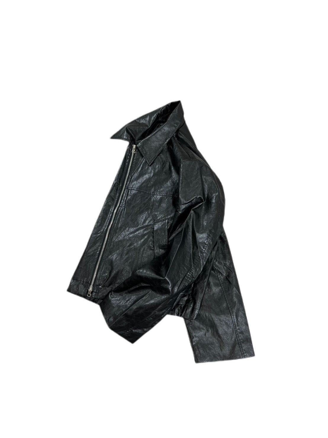 受注制【Chikashitsu +】leather short blouson