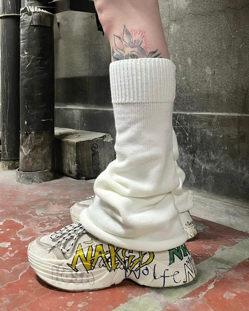 受注制【Never mind the XU】flare leg warmer (4color) / 【ネバーマインド ザ エックスユー】フレアレッグウォーマー