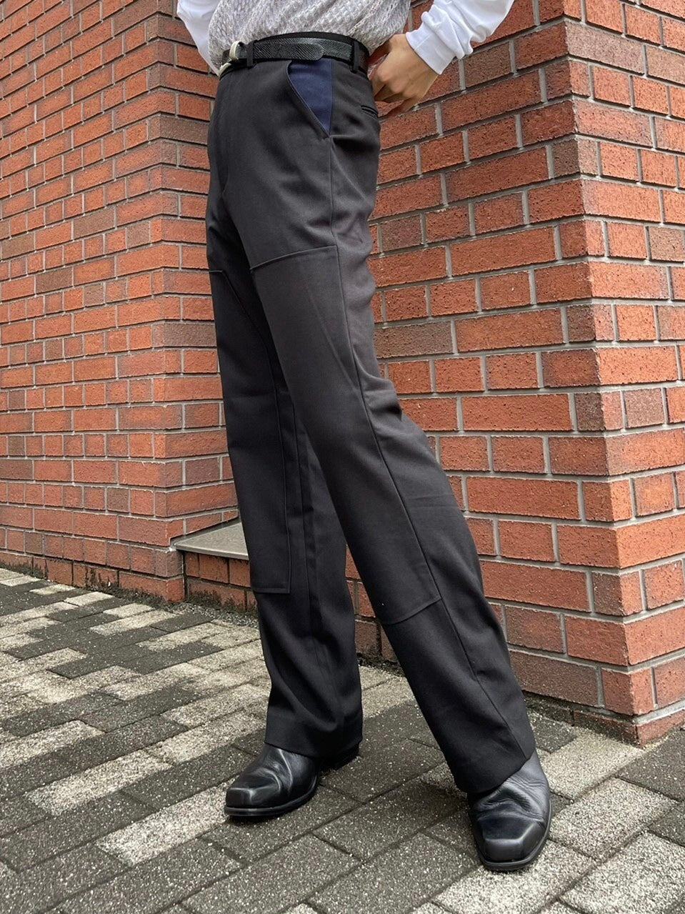 受注制【Chikashitsu +】set up design slacks (2color)