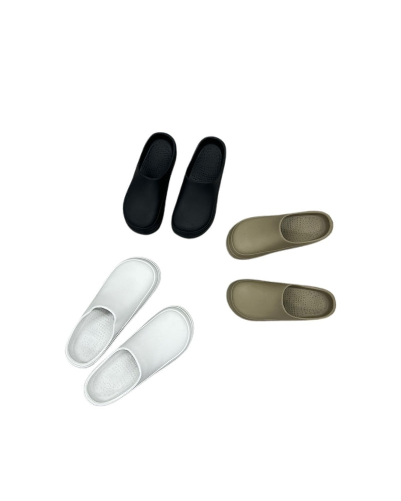 受注制【Chikashitsu +】volume round sandal (3color)