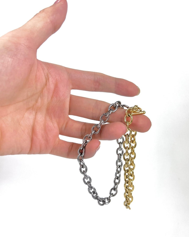 受注制【Chikashitsu +】chain bracelet 5 (2color)