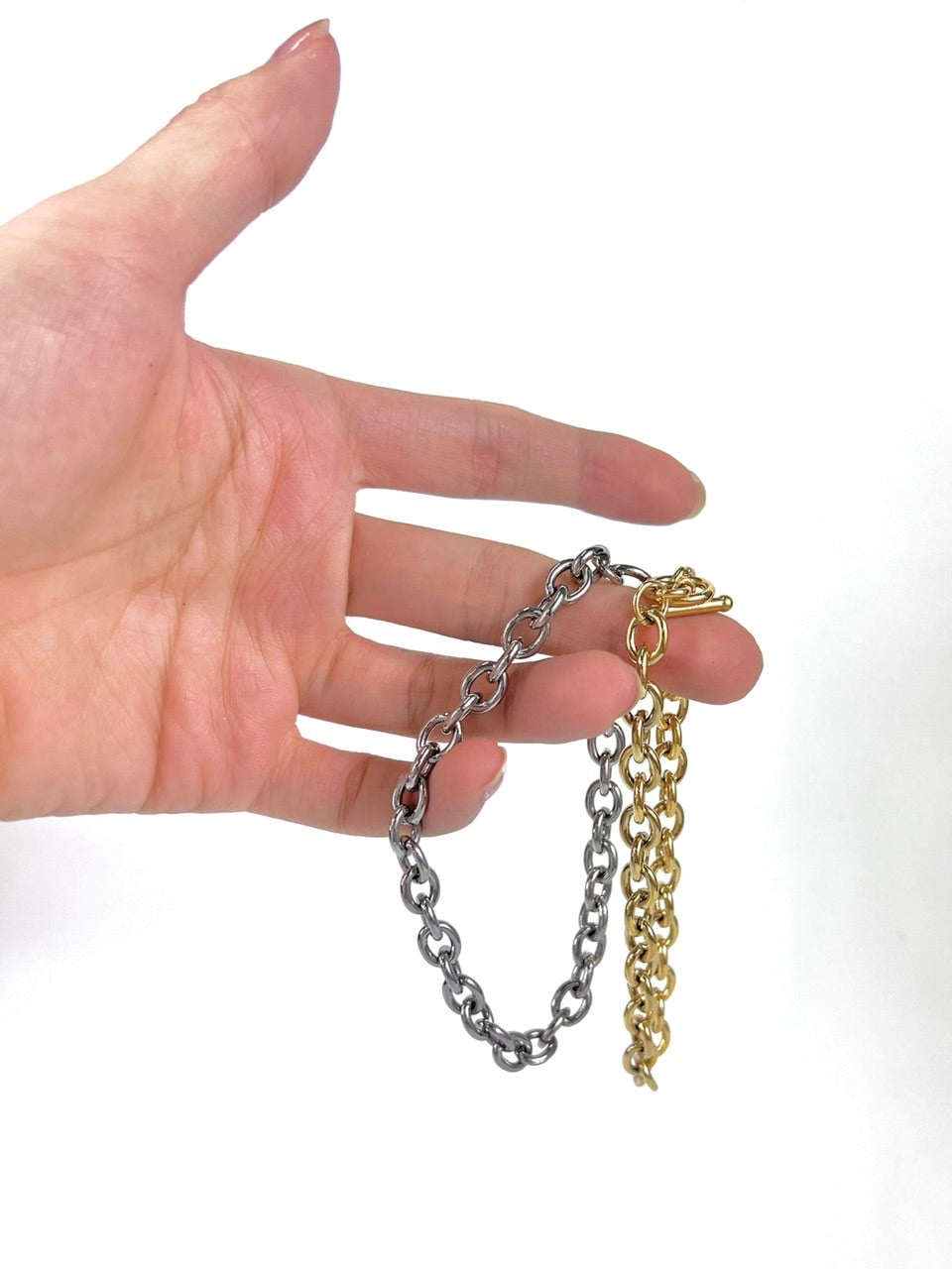 受注制【Chikashitsu +】chain bracelet 5 (2color)