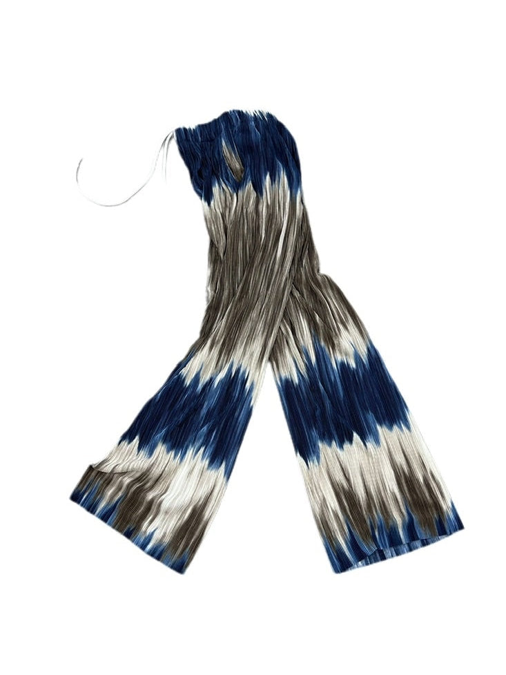 受注制【Chikashitsu +】pattern pleats pants (2color)