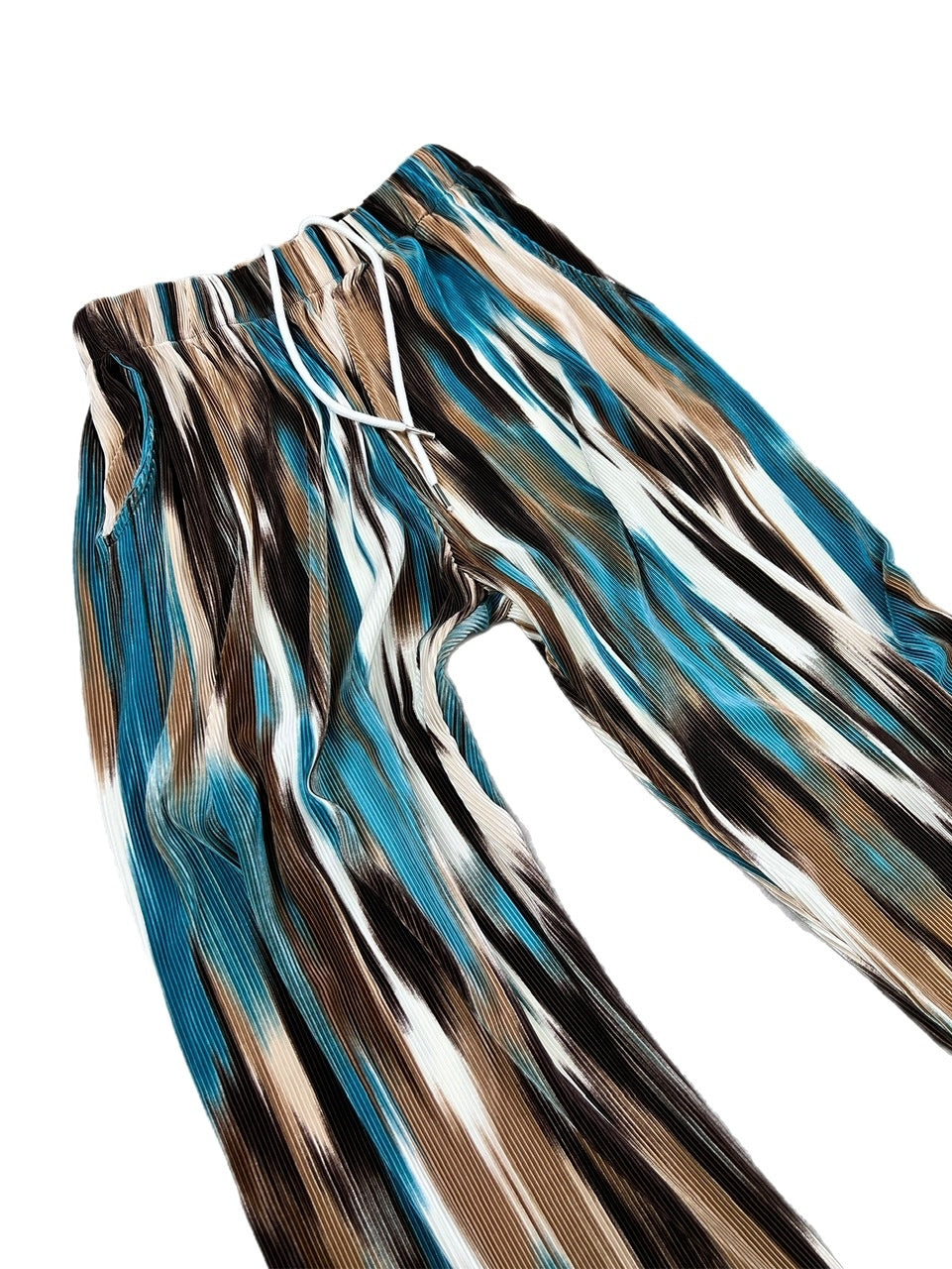 受注制【Chikashitsu +】mixed summer pleats pants (2color)