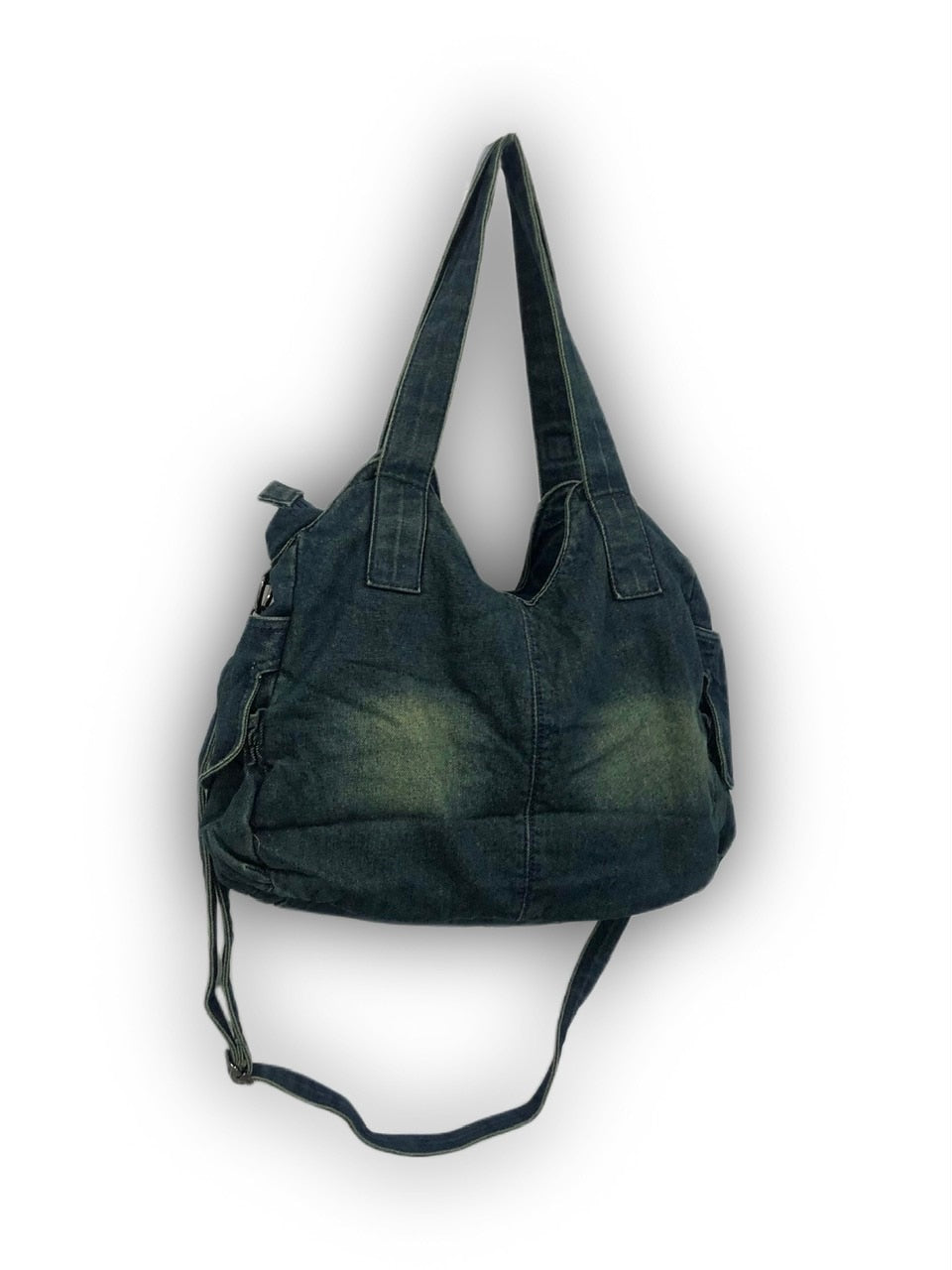国際配送【Never mind the XU】2way denim bag (2color) / 【ネバーマインドザエックスユー】ツーウェイデニムショルダーバッグハンドバッグ