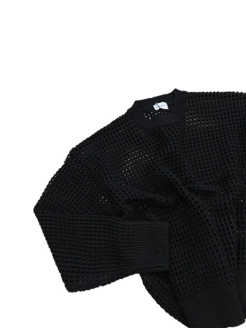 受注制【Chikashitsu +】lib mesh knit (3color) / 【チカシツプラス】リブメッシュ長袖ニット