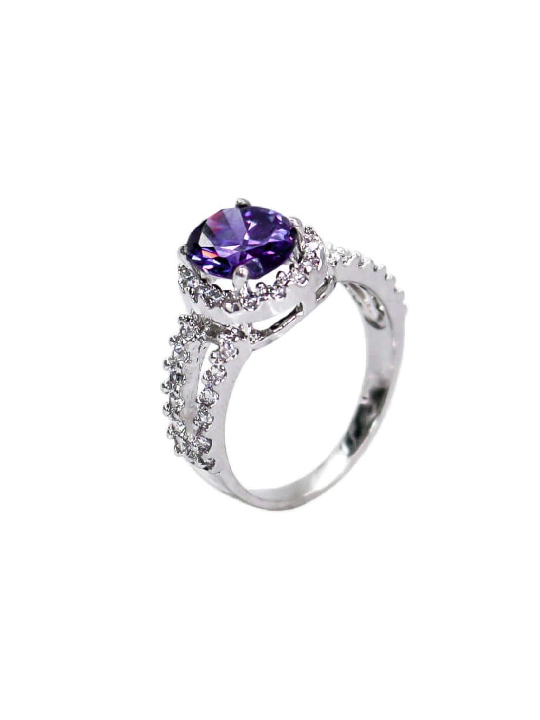 【BLACK PURPLE】GOTHIC CUBIC RING