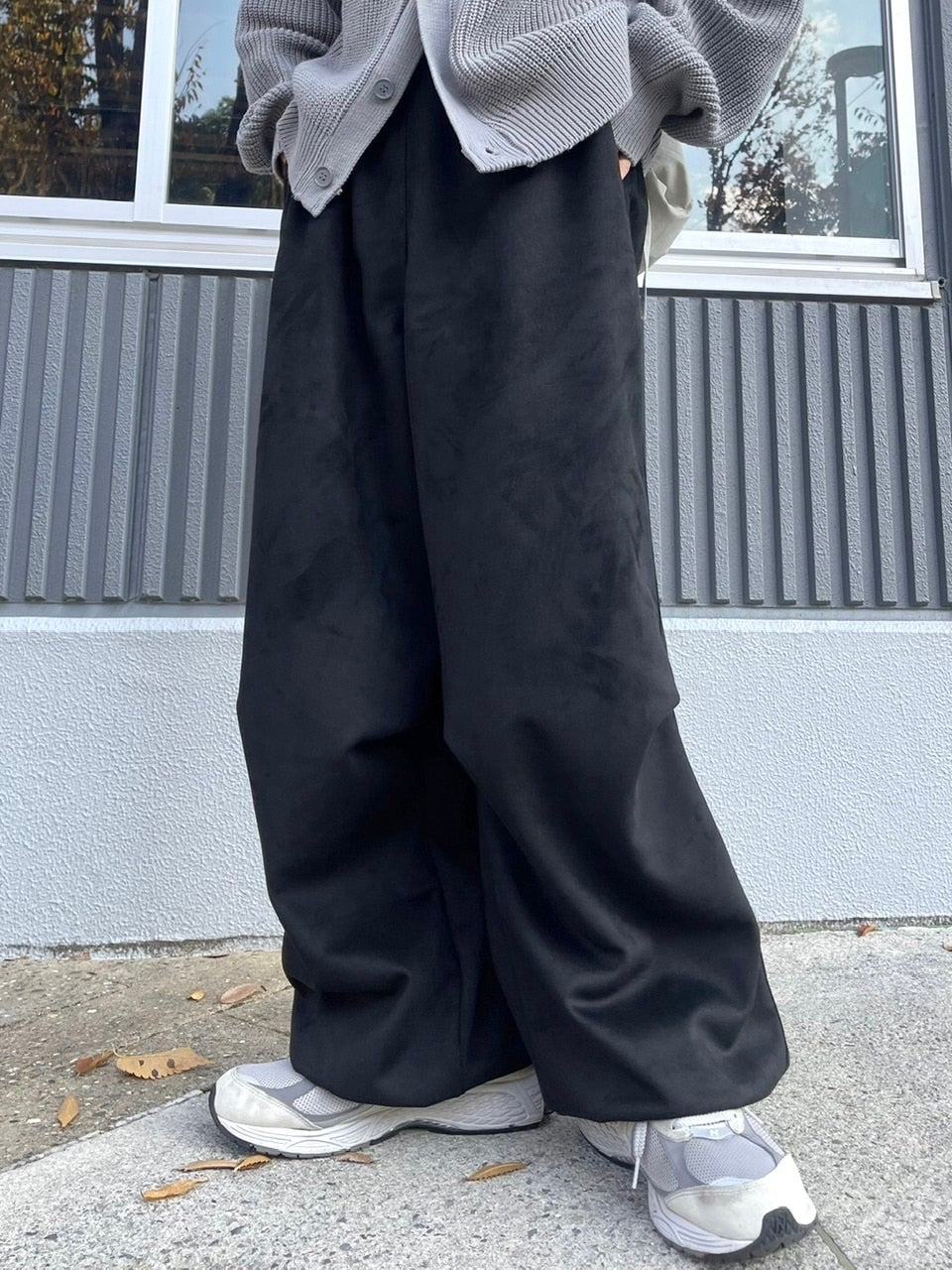 受注制【youll】tuck suede jogger pants (2color)