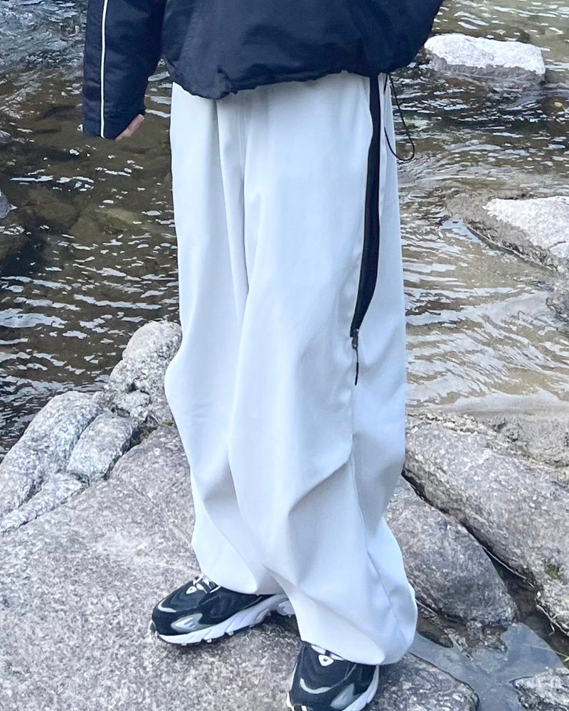 受注制【youll】bi-color wide jogger pants (2color)