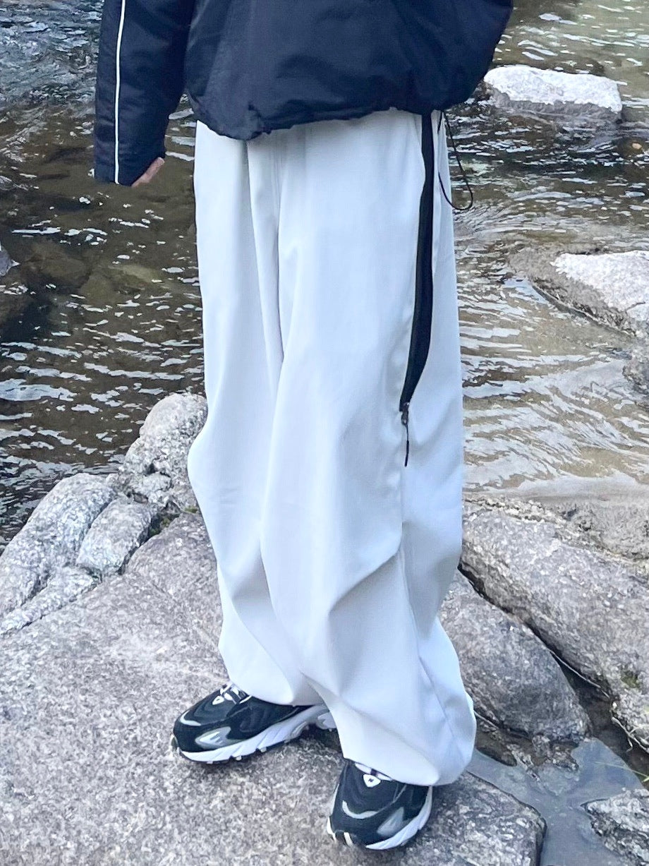 受注制【youll】bi-color wide jogger pants (2color)