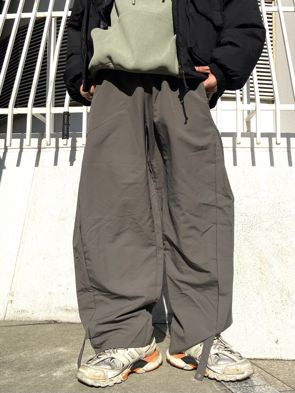 受注制【Never mind the XU】design wide pants