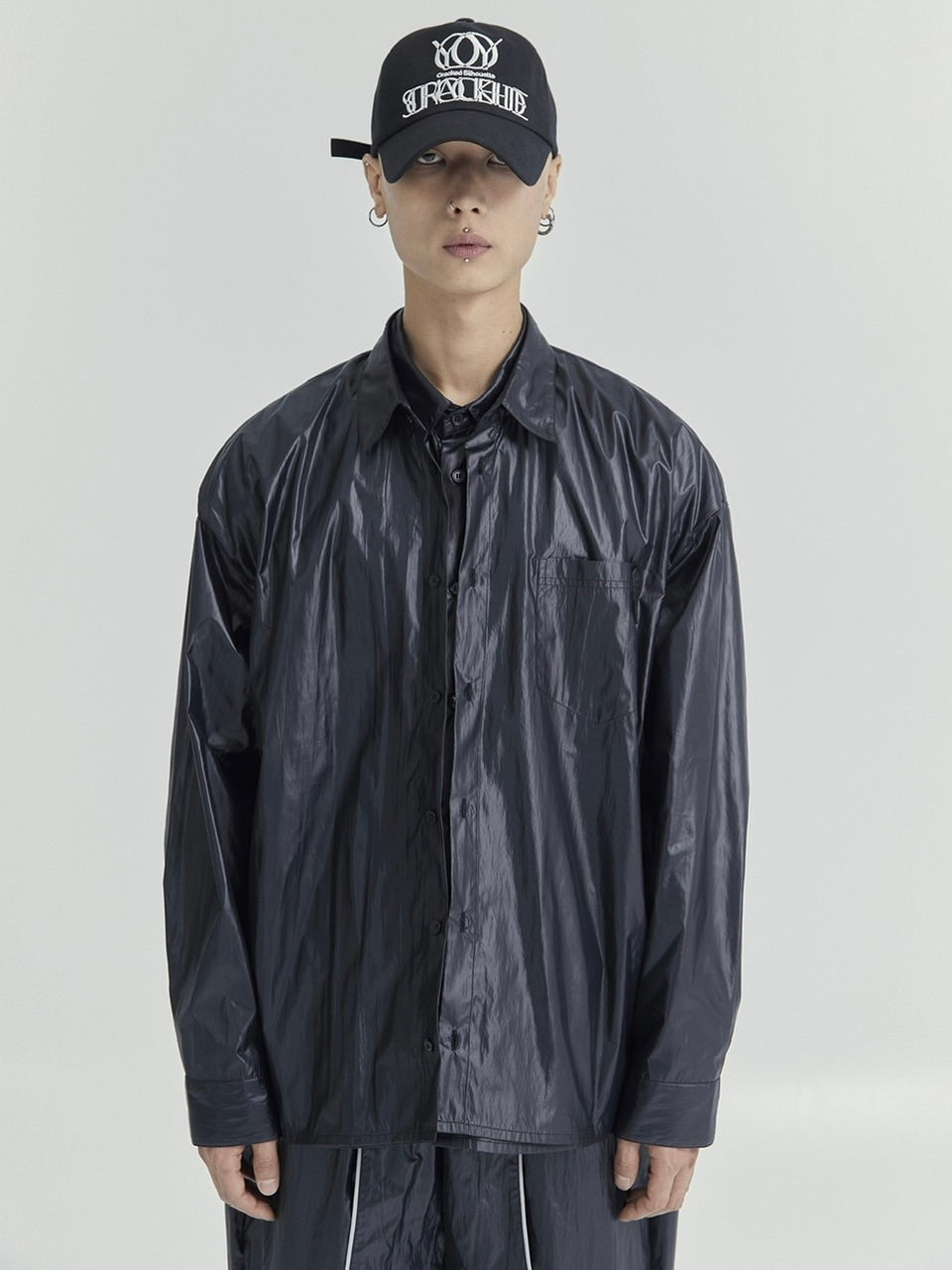 【OY】LAYERED PANEL LOGO SHIRTS