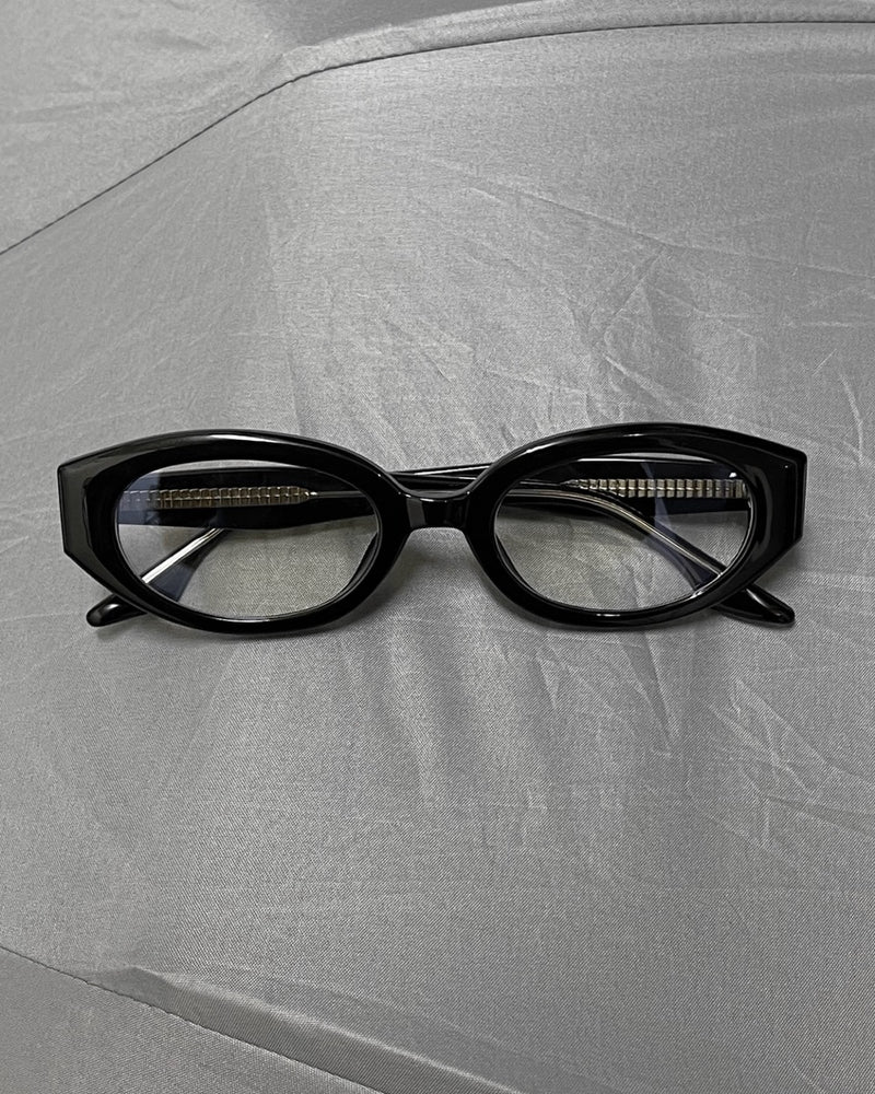 受注制【Chikashitsu +】square frame eyewear (2color) / 【チカシツプラス】スクエアフレームアイウェアーメガネ