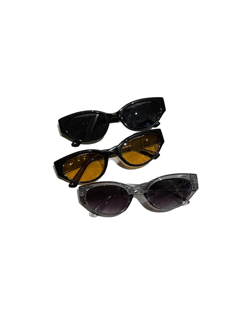 受注制【Chikashitsu +】square frame sunglasses (3color) / 【チカシツプラス】スクエアフレームサングラス