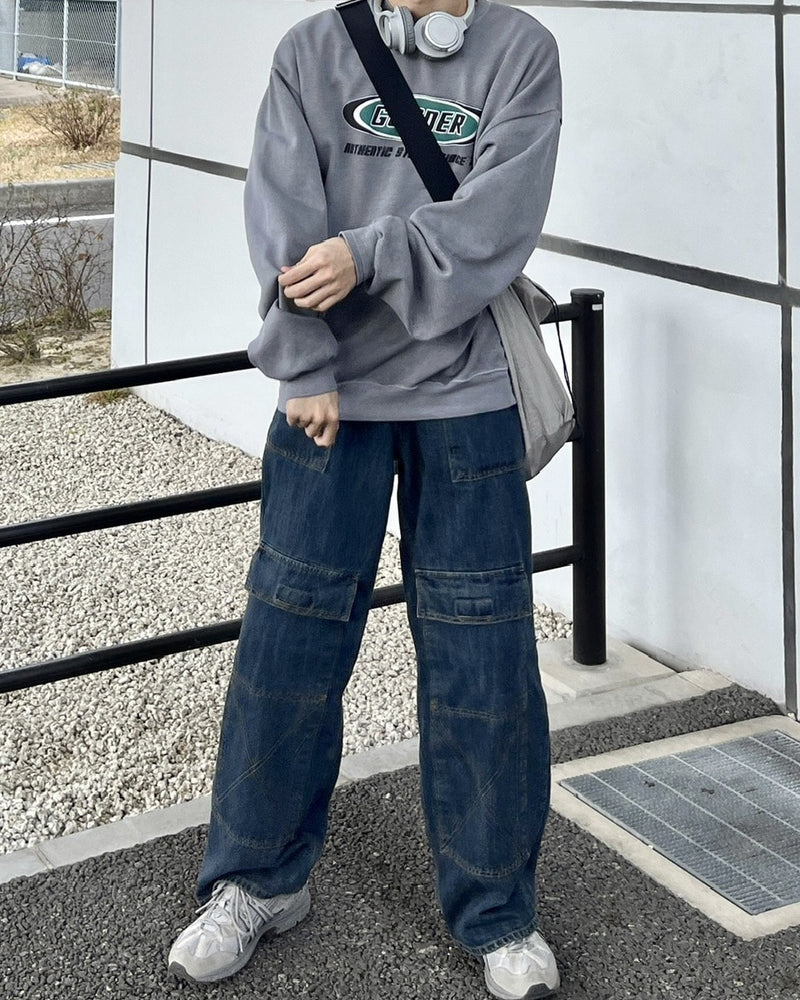 受注制【youll】pigment sweat shirt (2color)