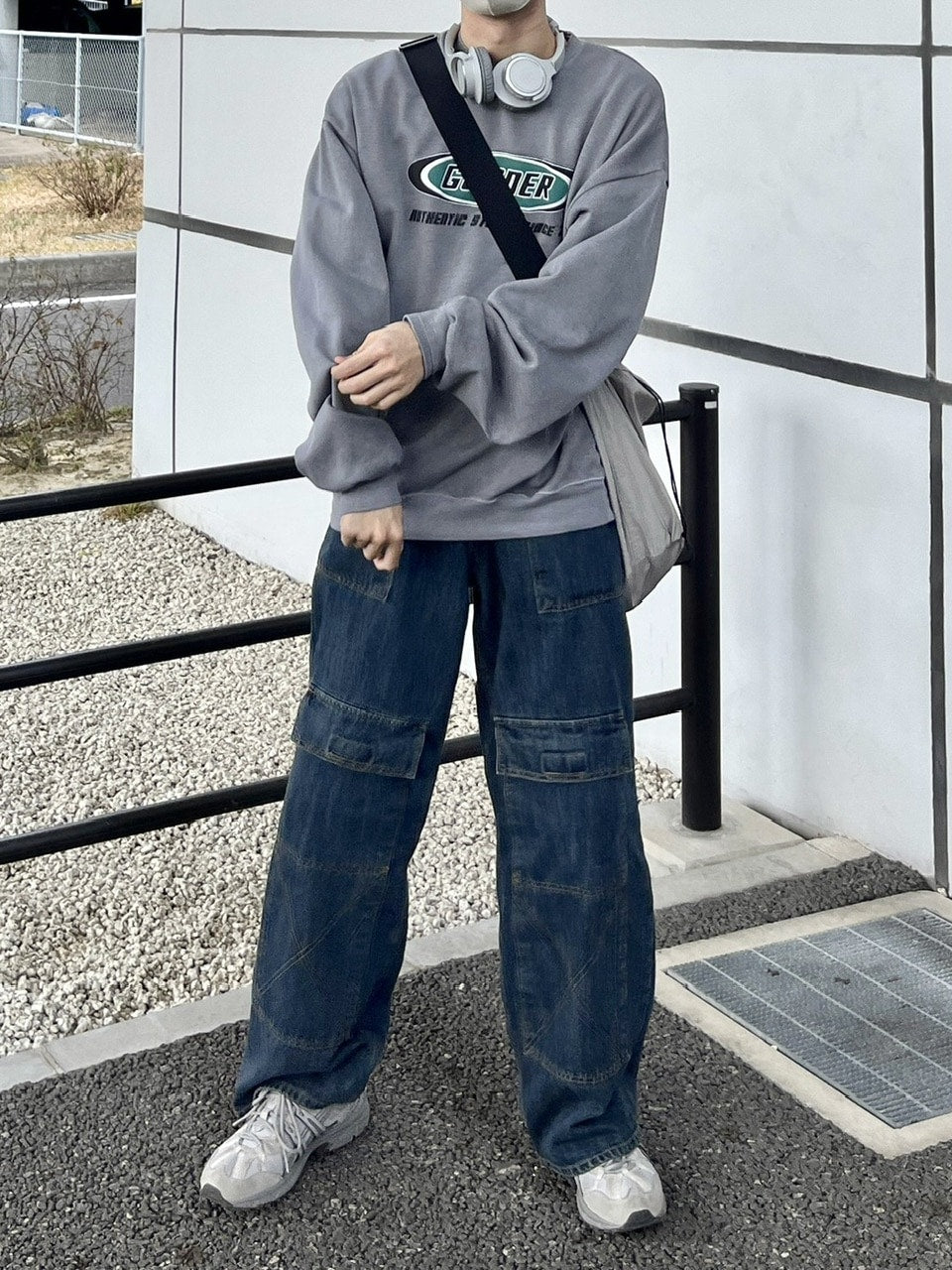 受注制【youll】pigment sweat shirt (2color)