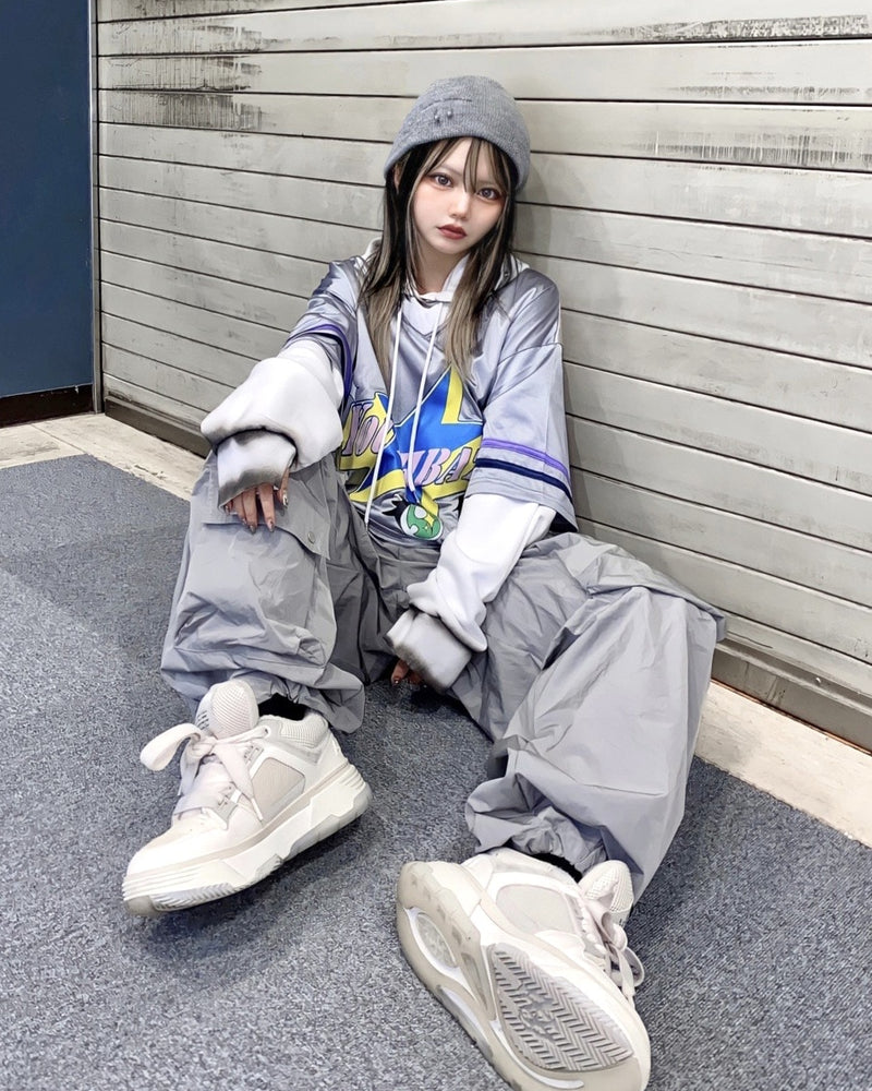 受注制【Never mind the XU】high pocket cargo pants (2color)