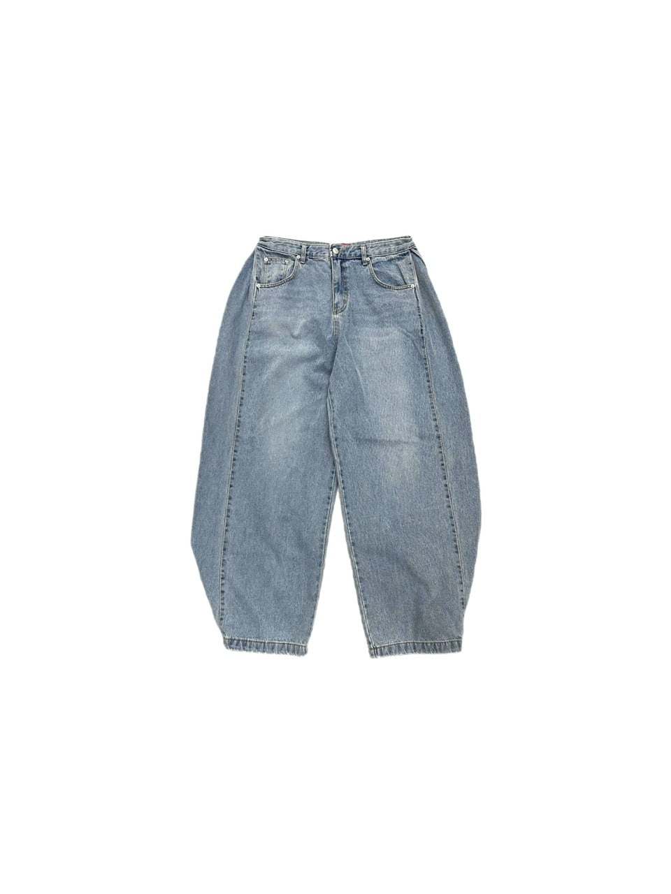 【Chikashitsu +】snap button denim pants (2color)