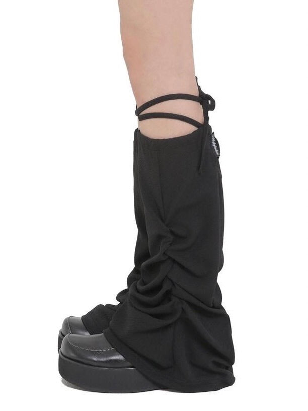 12/21 20:00 再販【Uglyshadow】SHIRRING LEG WARMER