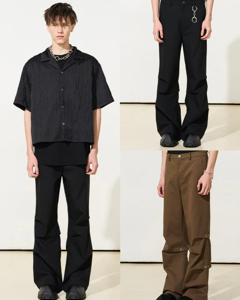 【MODITEC】M metal decorative micro trousers