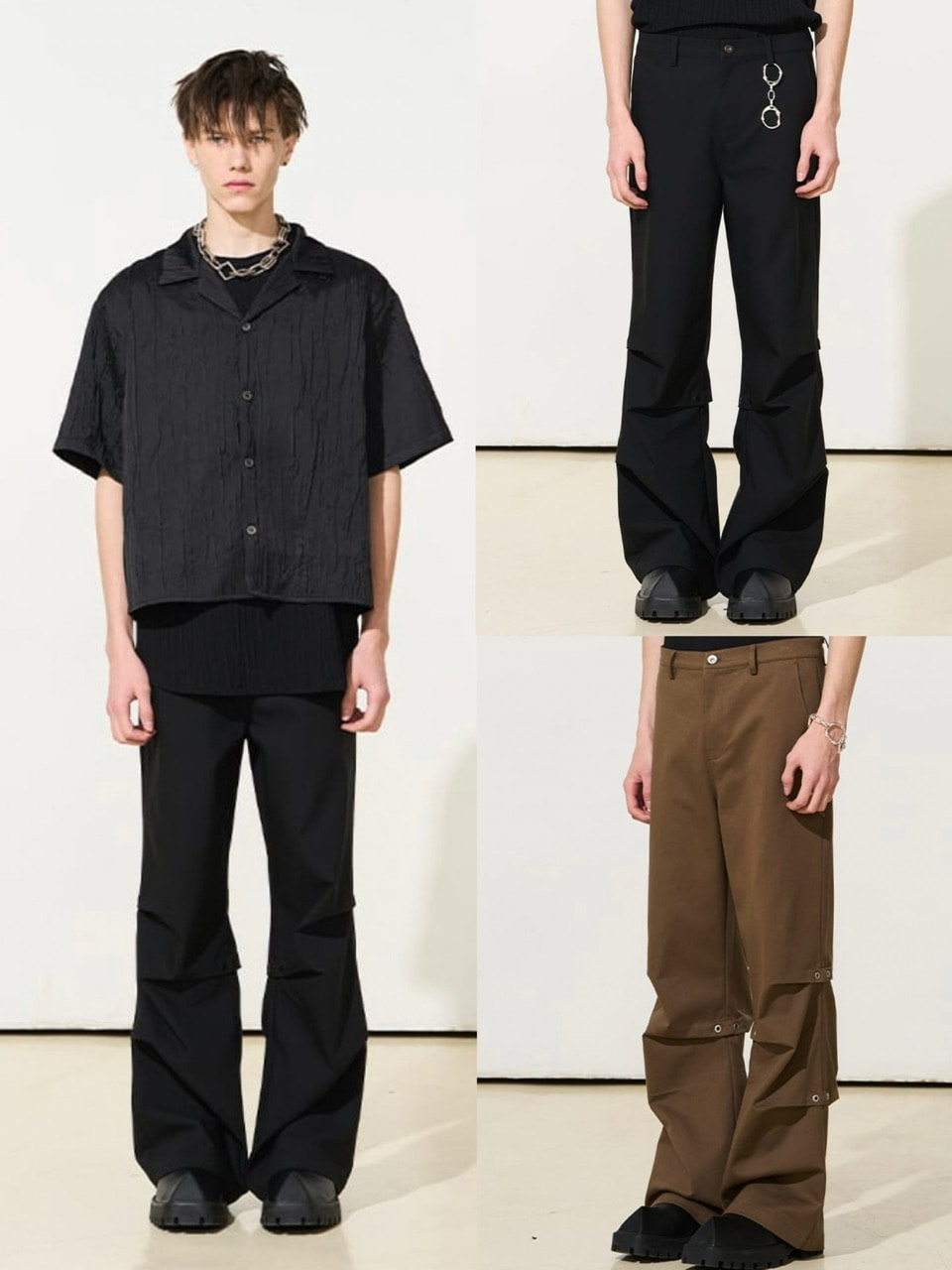 【MODITEC】M metal decorative micro trousers