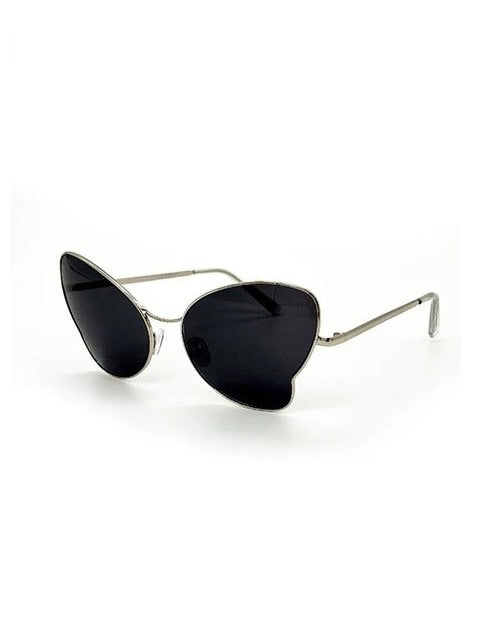 【Basic Pleasure Mode】SILVER METAL BUTTERFLY SUNGLASSES
