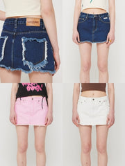 【CRANK】DENIM MINI SKIRT PANTS / 【クランク】デニムミニスカートパンツ