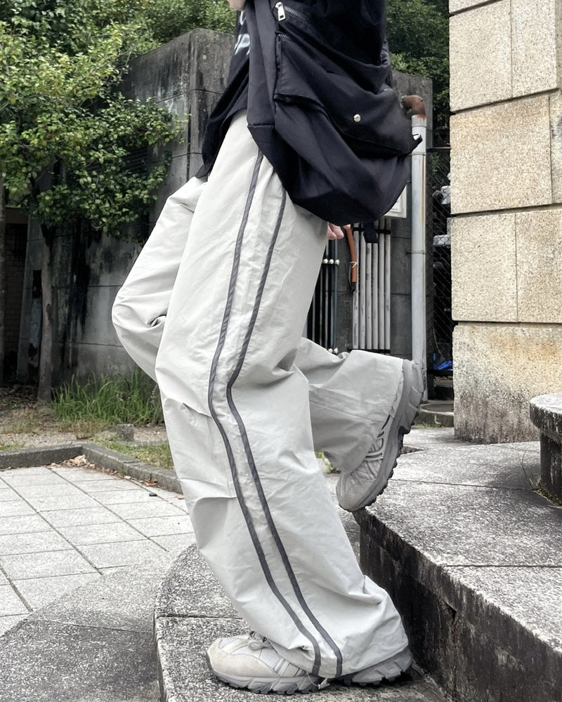 【youll】nylon track wide pants (5color)
