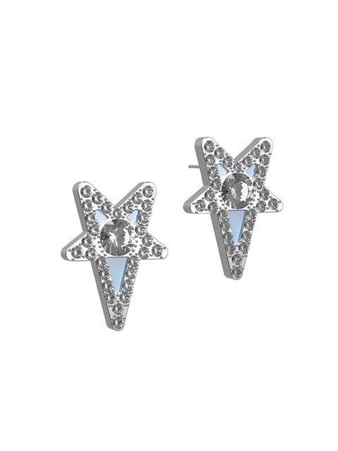 【VSCH】VSCH Star Frozen series inverted pentagram diamond earrings