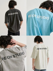 【RE:ON STUDIO】REON BACK LOGO PIGMENT T-SHIRT