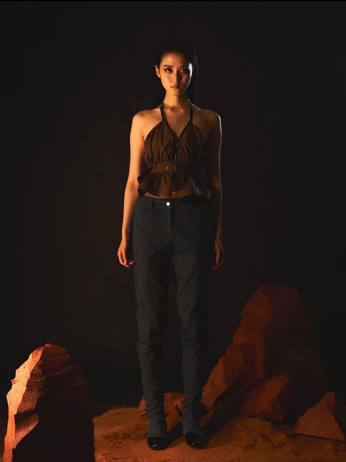 【ARTS DE BASE】Bike Zipped Denim Pants (Woman)