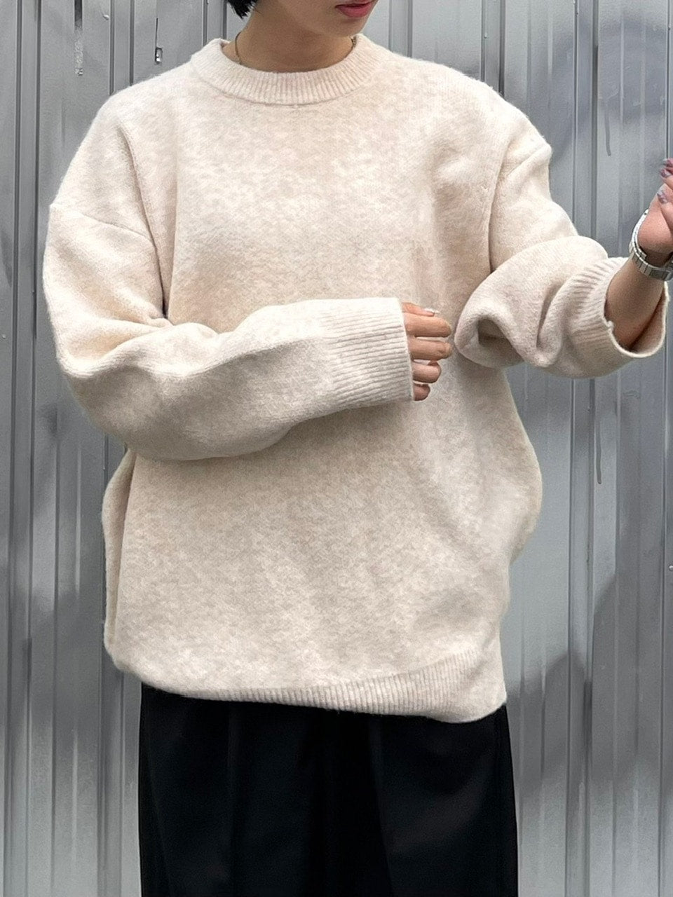 受注制【Chikashitsu +】unisex 6color knit (6color) / 【チカシツプラス】ユニセックス6カラー長袖ニット