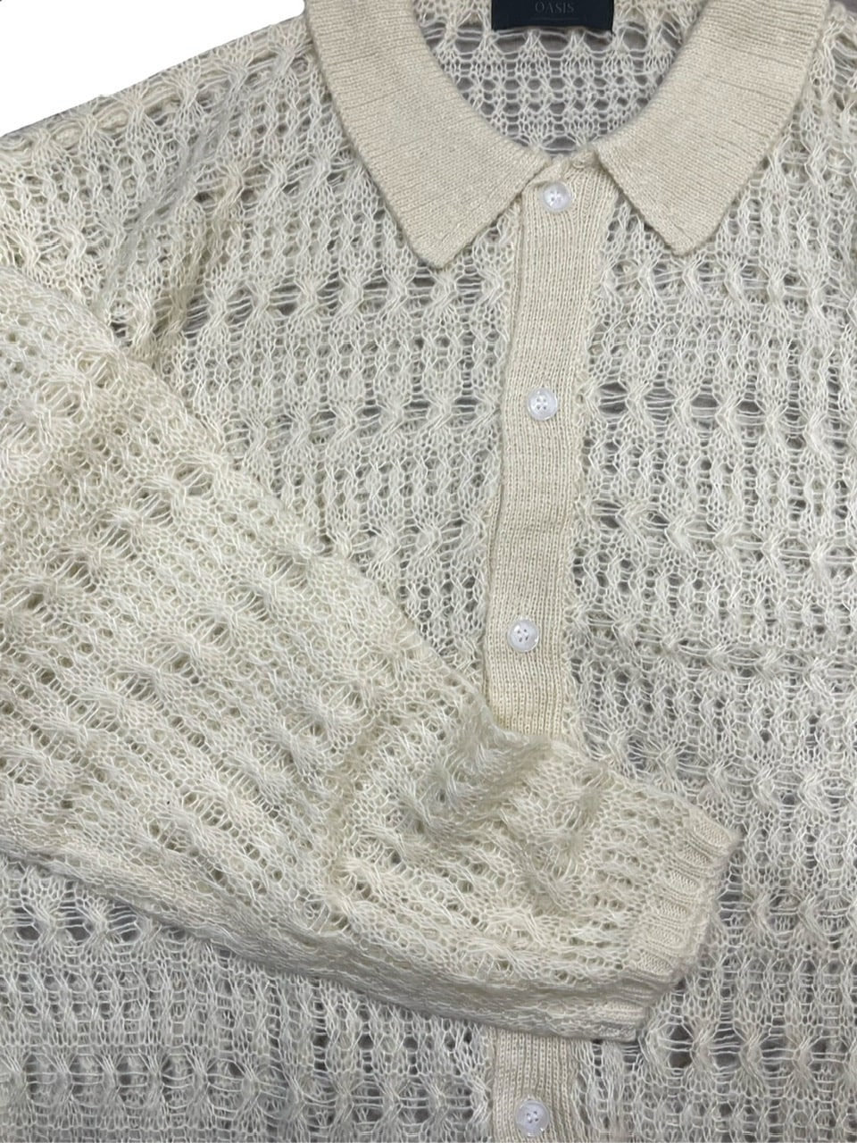 受注制【Chikashitsu +】pastry collar knit cardigan (5color)
