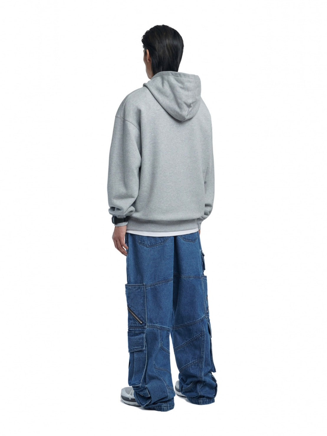 【NOMANUAL】NM AUTO HOODIE / 【ノーマニュアル】ロゴプリント長袖パーカー