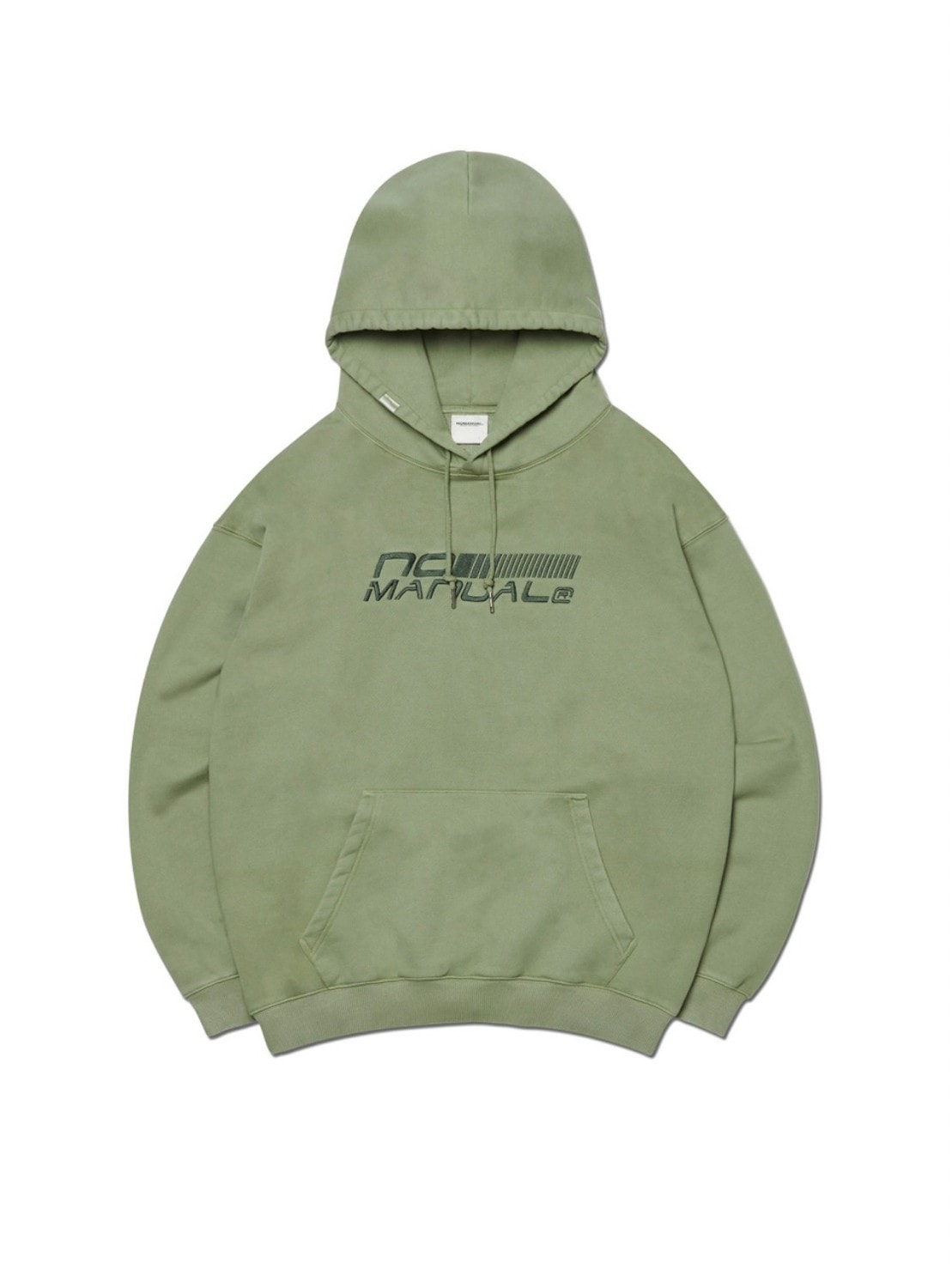 【NOMANUAL】OVERDYED SPEED LOGO HOODIE