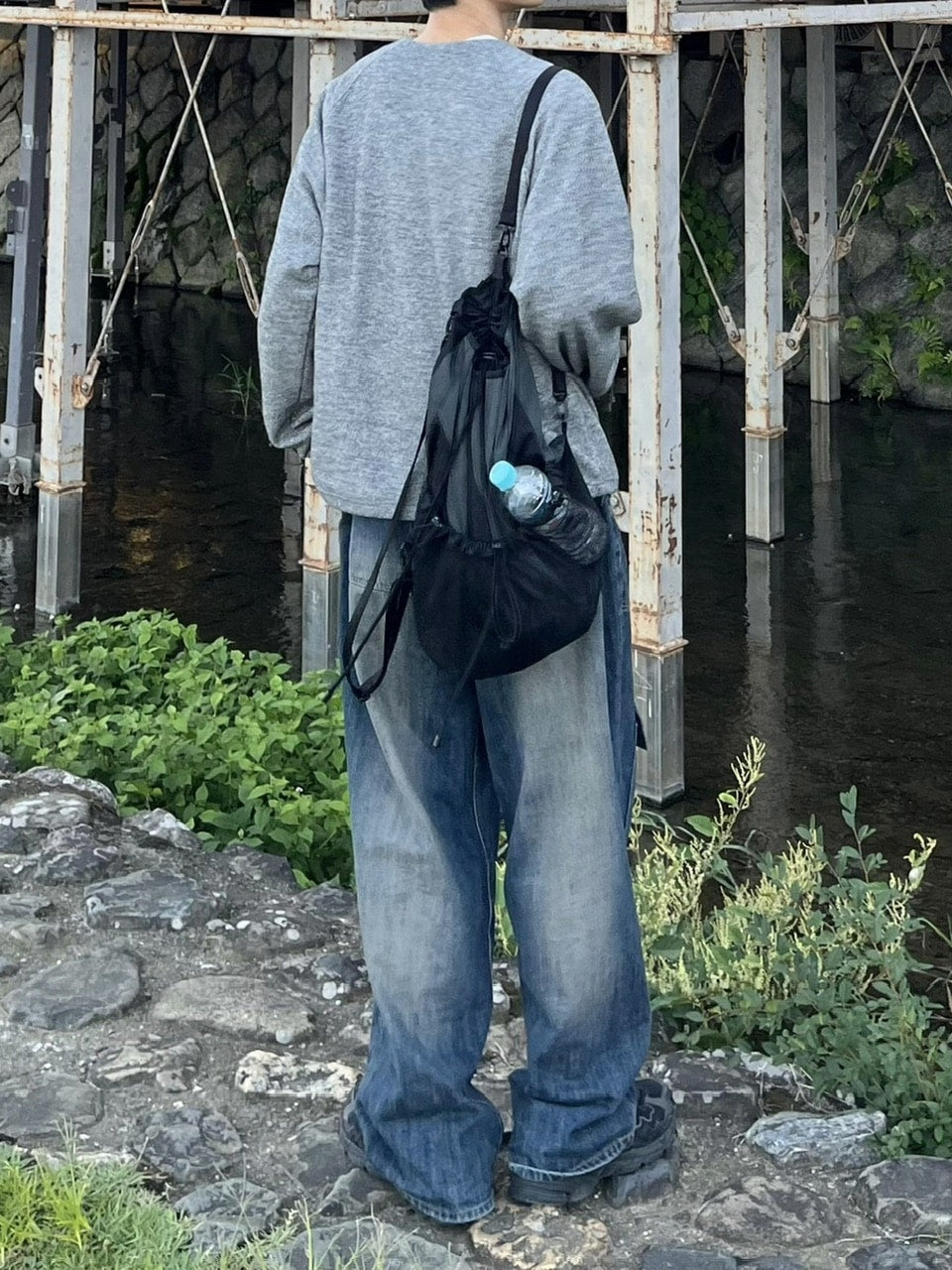 受注制【youll】string heavy cardigan