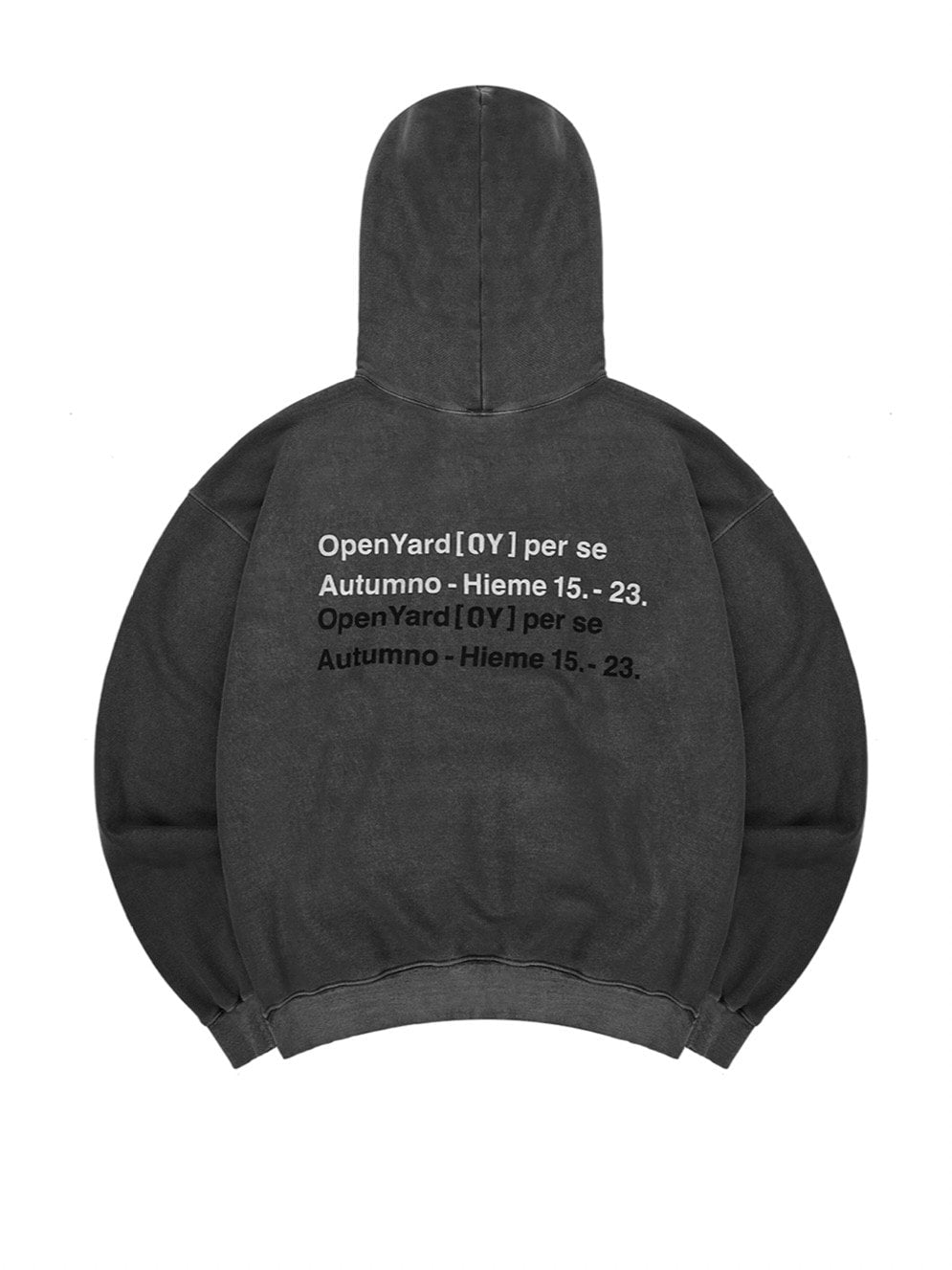 【OY】PIGMENT TYPO HOODIE