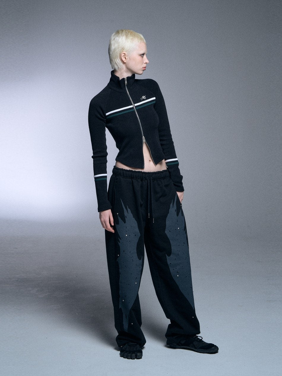 【SETUP‐EXE】RAGLAN HIGH NECK TWO-WAY ZIPUP