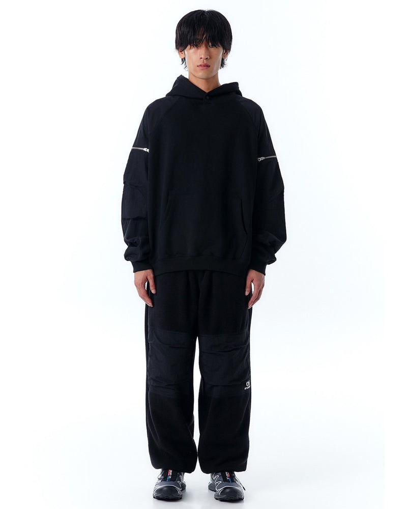 【OY】PANEL CONTRAST POCKET HOODIE