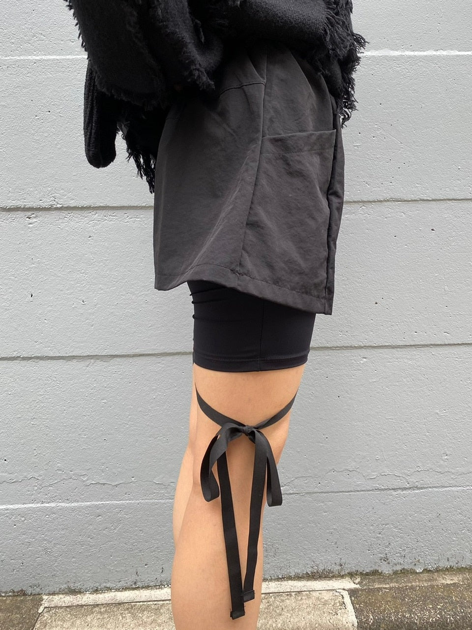 【Never mind the XU】biker short & skirt set (2color)