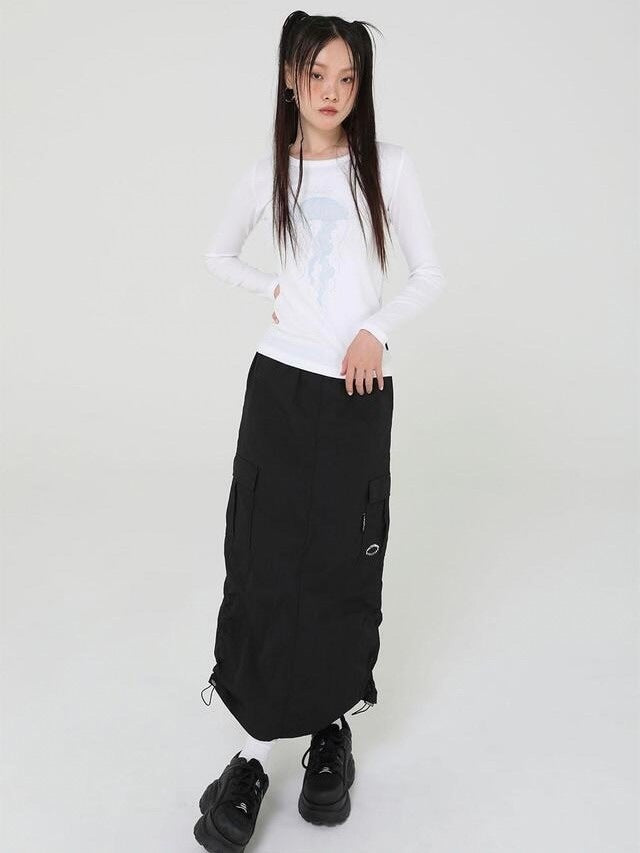 【Uglyshadow】OFFICIAL SHIRRING SKIRT